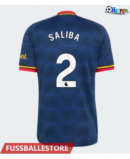 Günstige Arsenal William Saliba #2 Auswärtstrikot 2026-27 Kurzarm